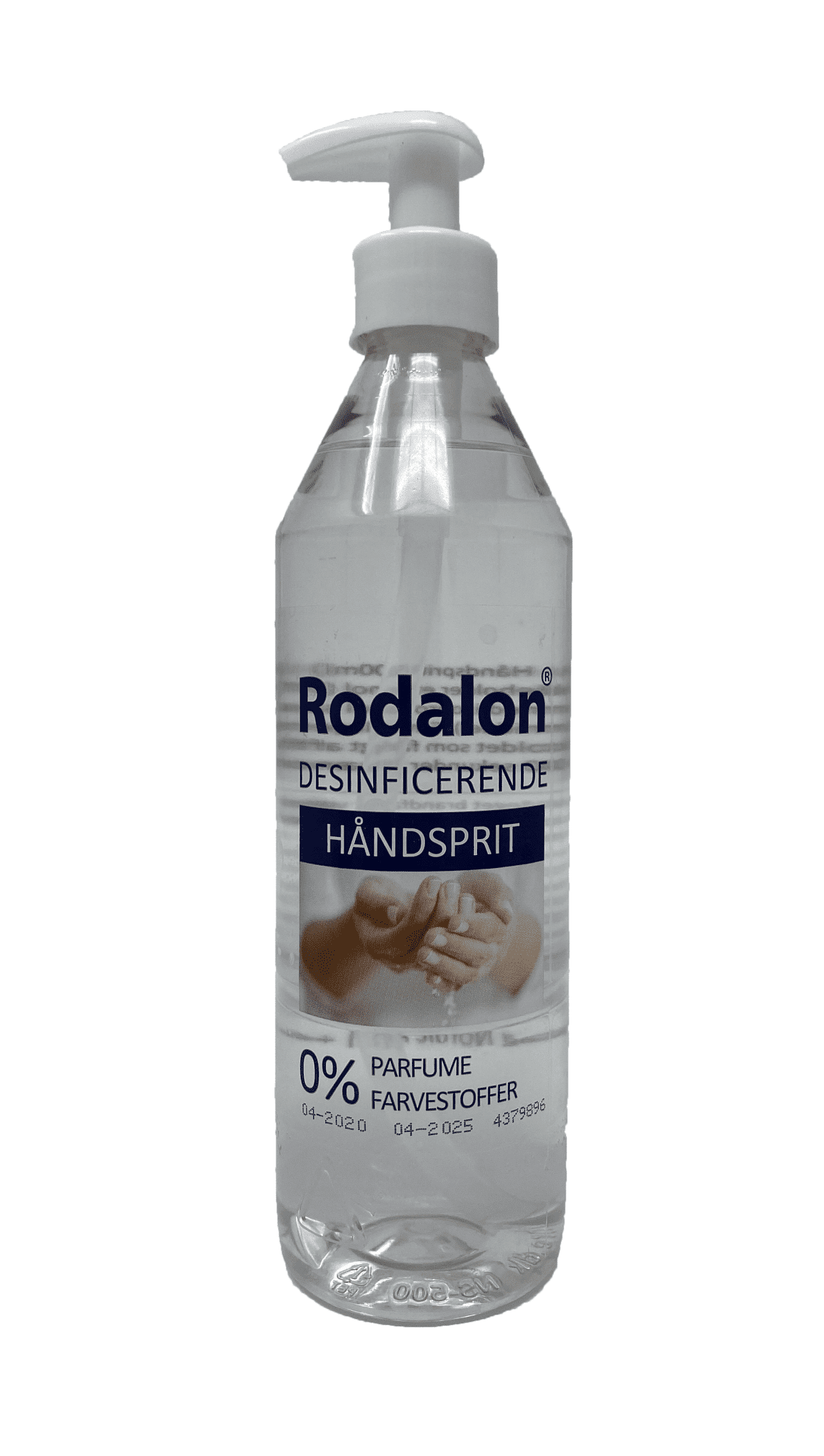 Hånddesinfektion 70% 500ml m/glycerin flydende m/pumpe